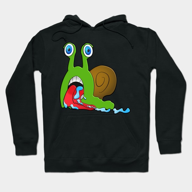 Snail Shell Cartoon Animal Snails Hoodie by Monstershirts